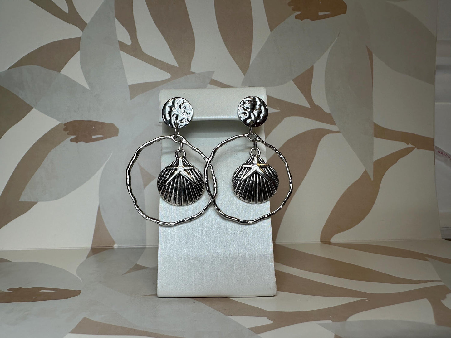 Scallop Sea Shell Handmade Earrings; Beach, Ocean, Vacation, Sun, Cruise Accessories and Jewelry - Shella Bella