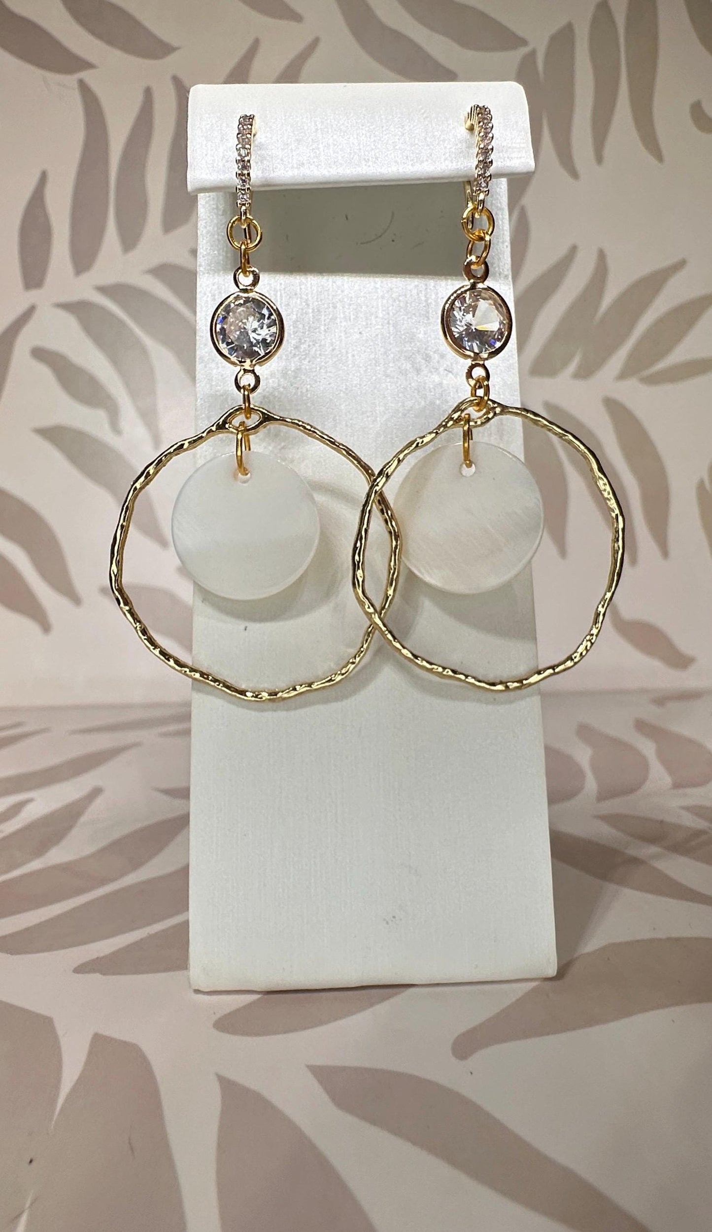 Organic shaped Natural Seashell Handmade Earrings; Beach, Ocean, Vacation, Sun, Cruise Accessories and Jewelry - Shella Bella