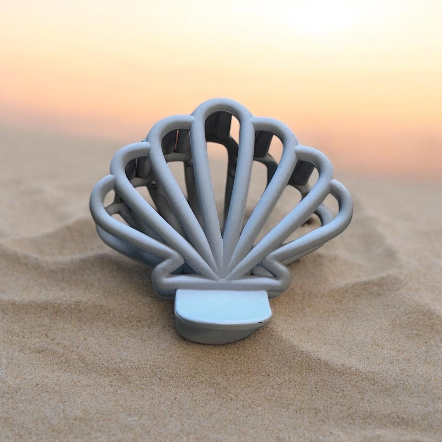 Seashell Hair Claw Clip; Beach, Ocean, Vacation, Sun, Cruise Accessories and Jewelry - Shella Bella