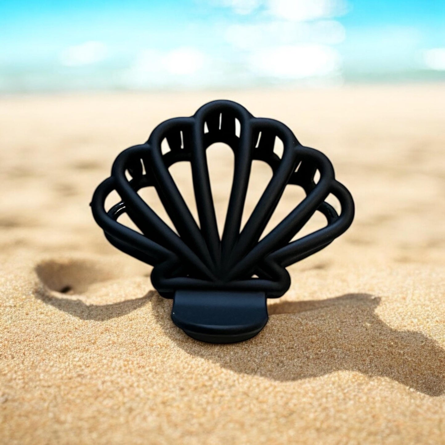 Seashell Hair Claw Clip; Beach, Ocean, Vacation, Sun, Cruise Accessories and Jewelry - Shella Bella