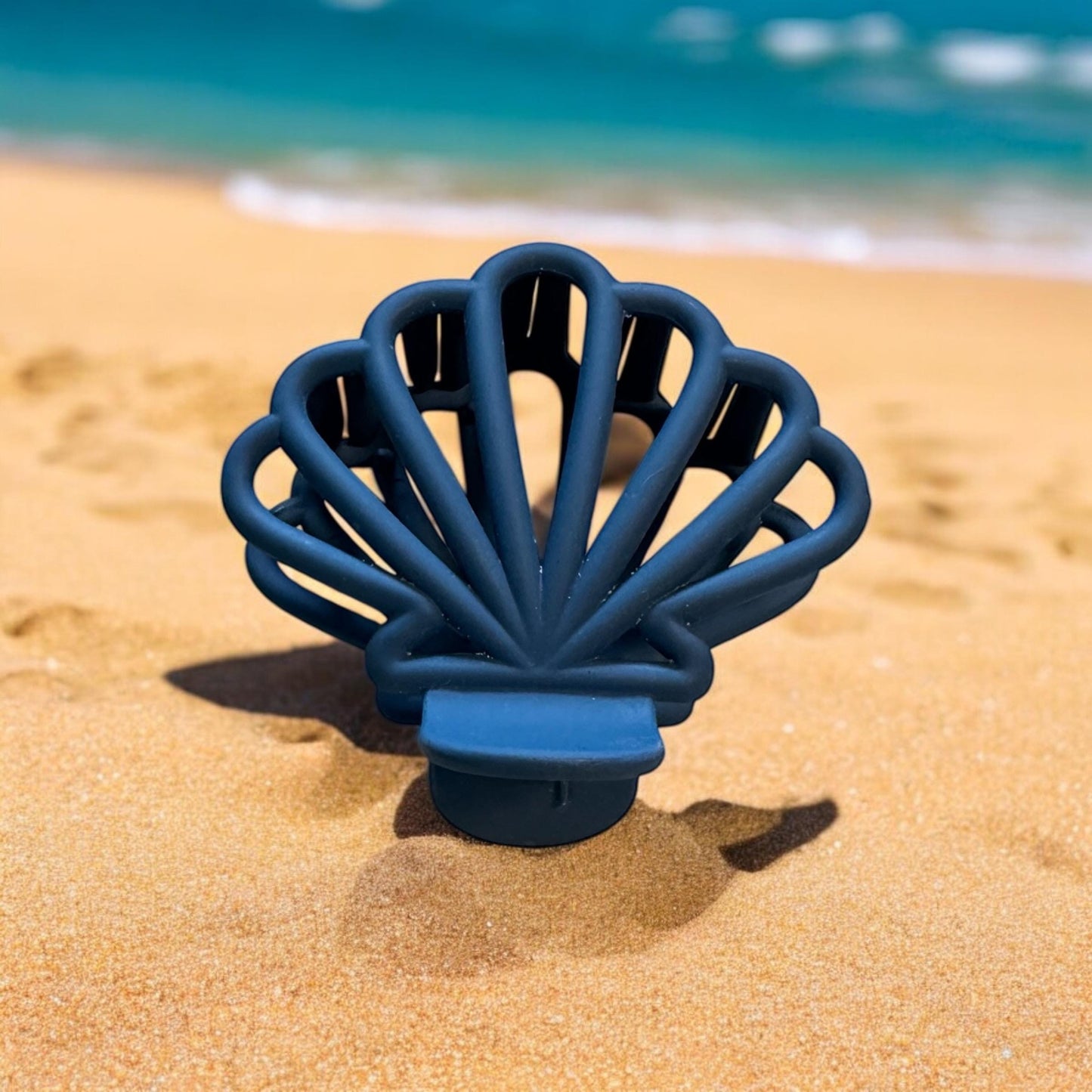 Seashell Hair Claw Clip; Beach, Ocean, Vacation, Sun, Cruise Accessories and Jewelry - Shella Bella