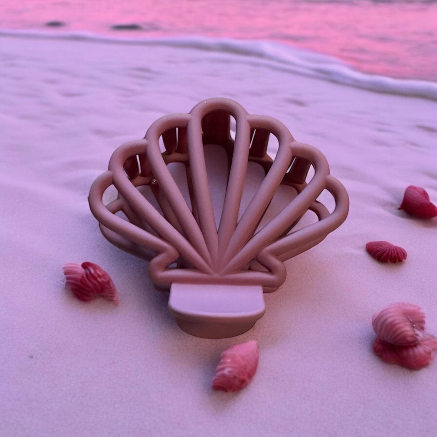 Seashell Hair Claw Clip; Beach, Ocean, Vacation, Sun, Cruise Accessories and Jewelry - Shella Bella