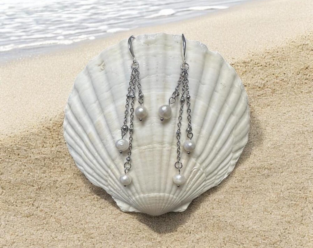 Pearl Cascade Earrings